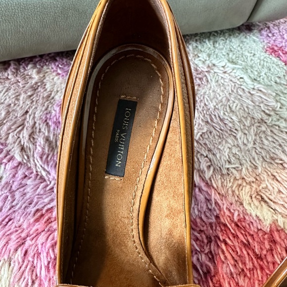 LOUIS VUITTON BALMORAL BROGUE PUMP IN BROWN, size 37 1/2 - Picture 4 of 16